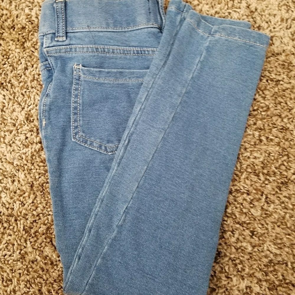 The Children's Place Girls Light Blue Jeggings Size 6 Stretch Denim Pants